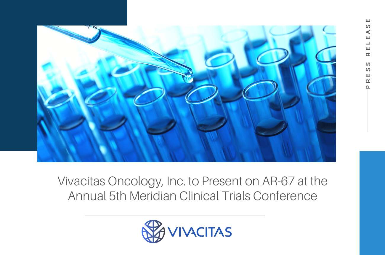 Vivacitas Oncology, Inc. and Image Analysis Group to Present on AR-67 Clinical Response Evaluation at the Society for Neuro-oncology Annual Conference